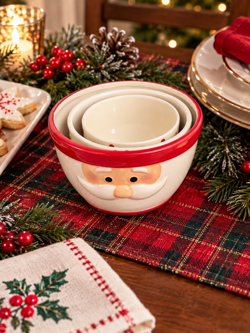 🎅 Blue Harbor Collection Christmas Nesting Bowls Set of 3